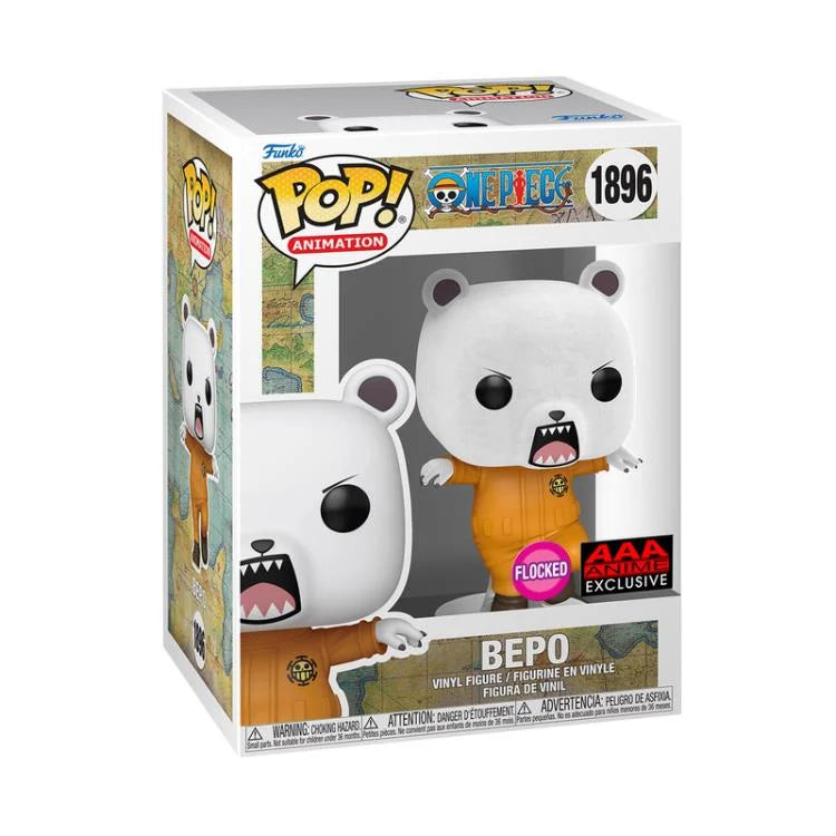 Funko POP! Animation: One Piece - Bepo #1896 (Flocked) (AAA Anime Exclusive)