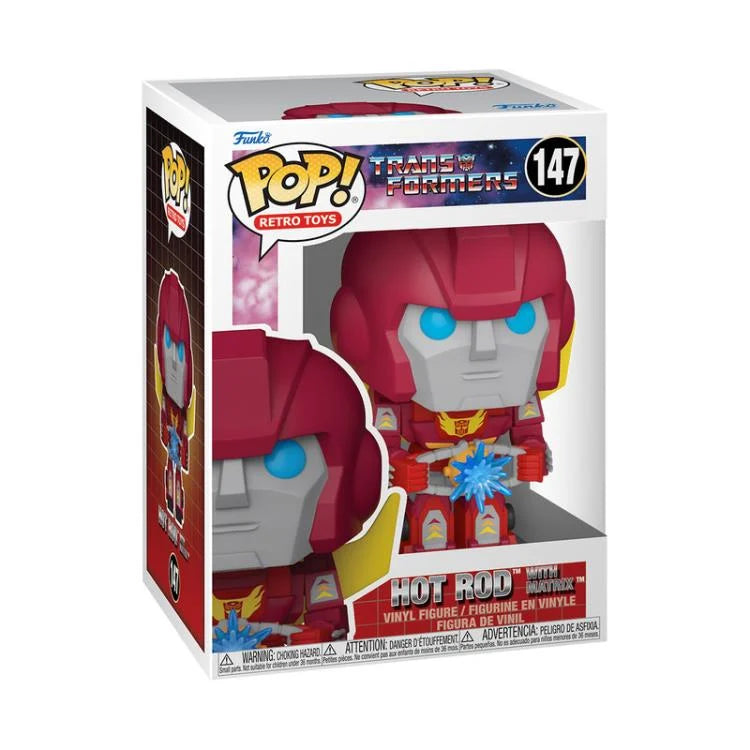 Funko POP! Retro Toys: Transformers - Hot Rod with Matrix #147