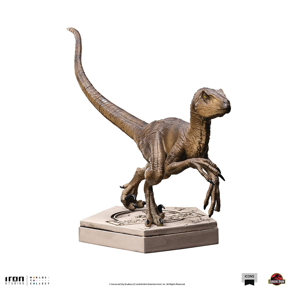 PRESALE | Jurassic Park - Icons - Velociraptor (B) Statue (Iron Studios)