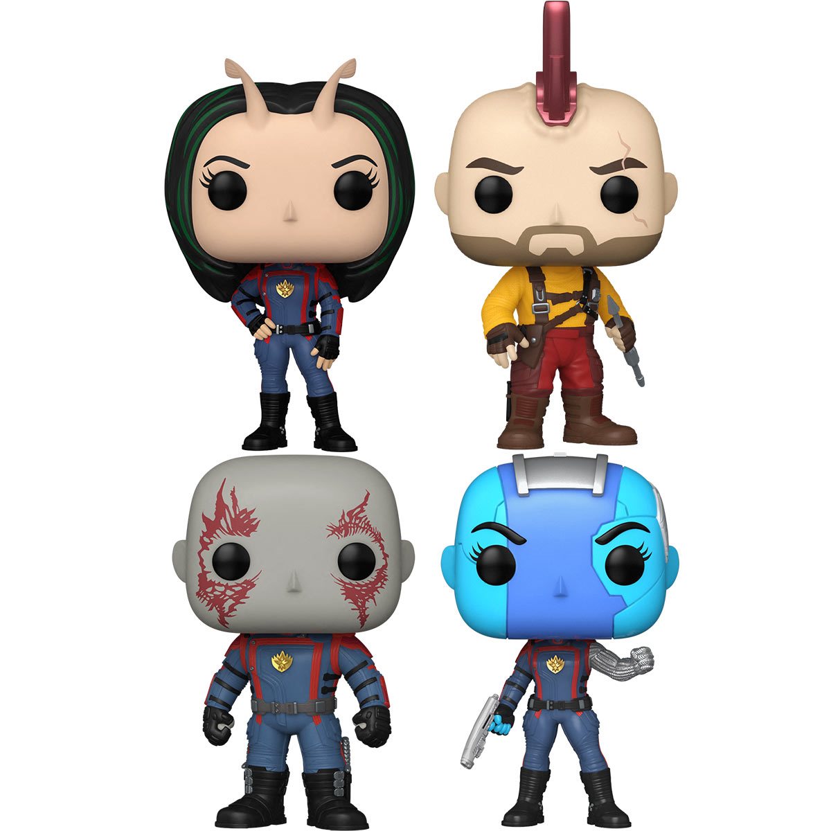 PRESALE | Funko POP! Marvel: Guardians of the Galaxy Volume 3 - 4 PIECE SET - Nebula | Kraglin | Mantis | Drax  Vinyl Figures