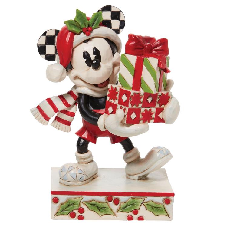 PRESALE | Disney Traditions - Mickey Mouse & Friends - Mickey Stacked Presents Figurine by Jim Shore (Enesco)