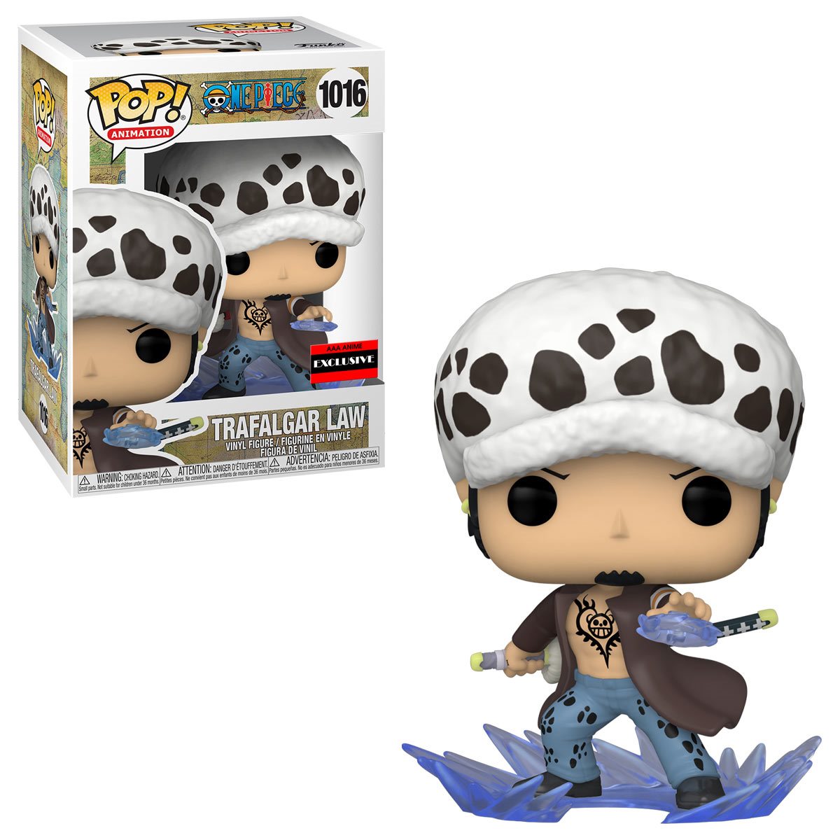 Funko POP! Animation: One Piece - Trafalgar Law - Room Attack #1016 AAA Anime Exclusive - Vinyl Figure