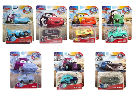 Disney: Pixar Cars Color Changers 1:55 Scale 2024 Mix 4 Case of 8 [Mattel]