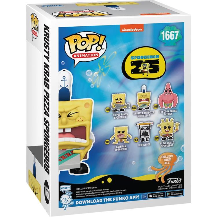 PRESALE | Funko Pop! SpongeBob SquarePants 25th Anniversary - Krusty Krab Pizza SpongeBob Vinyl Figure #1667