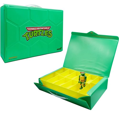 PRESALE | Teenage Mutant Ninja Turtles ReAction - Carry Case with 3 3/4-Inch Michelangelo (Metallic version) (Super7)