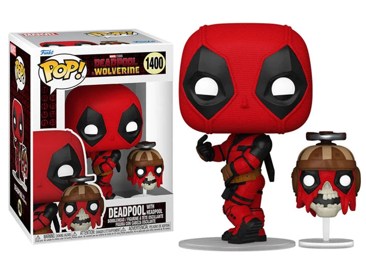 PRESALE | Funko POP! Deadpool & Wolverine Deadpool with Headpool Vinyl Figure #1400 and Buddy