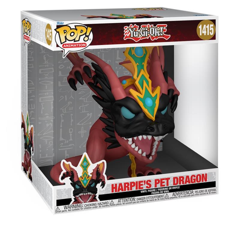 PRESALE | Funko POP! Animation: Yu-Gi-Oh! - Harpie's Pet Dragon Jumbo #1415 Vinyl Figures