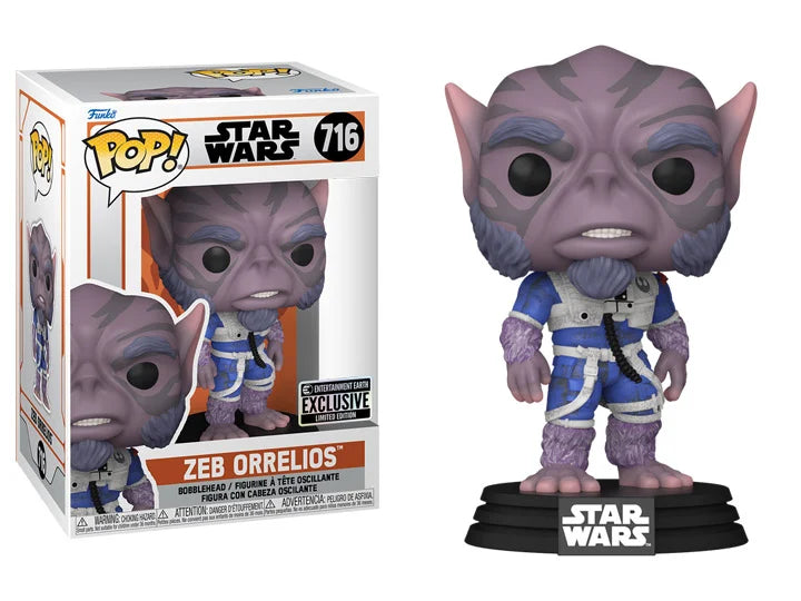 Funko POP! Star Wars: The Mandalorian - Zeb Orrelios - Vinyl Figure #716 - Entertainment Earth Exclusive