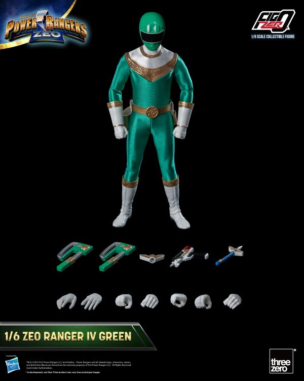 PRESALE | Power Rangers - Zeo Ranger IV Green - FigZero - 1/6 Scale Action Figure (ThreeZero)