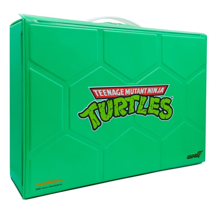 PRESALE | Teenage Mutant Ninja Turtles ReAction - Carry Case with 3 3/4-Inch Michelangelo (Metallic version) (Super7)