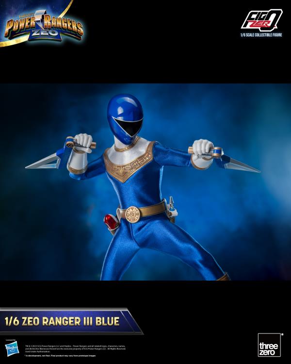 PRESALE | Power Rangers - Zeo Ranger III Blue - FigZero - 1/6 Scale Action Figure (ThreeZero)