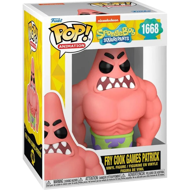 PRESALE | Funko Pop! TV: SpongeBob SquarePants 25th Anniversary - Fry Cook Games Patrick Vinyl Figure #1668