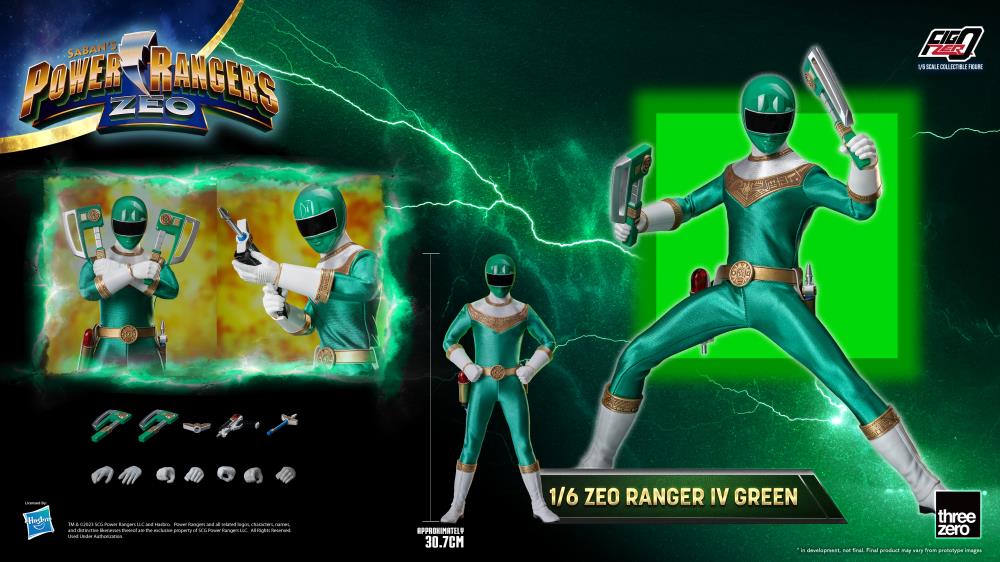 PRESALE | Power Rangers - Zeo Ranger IV Green - FigZero - 1/6 Scale Action Figure (ThreeZero)