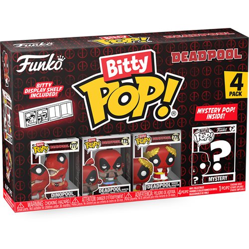 PRESALE | Funko Bitty Pop! - Marvel - Deadpool Dinopool - Four Pack Vinyl Figures