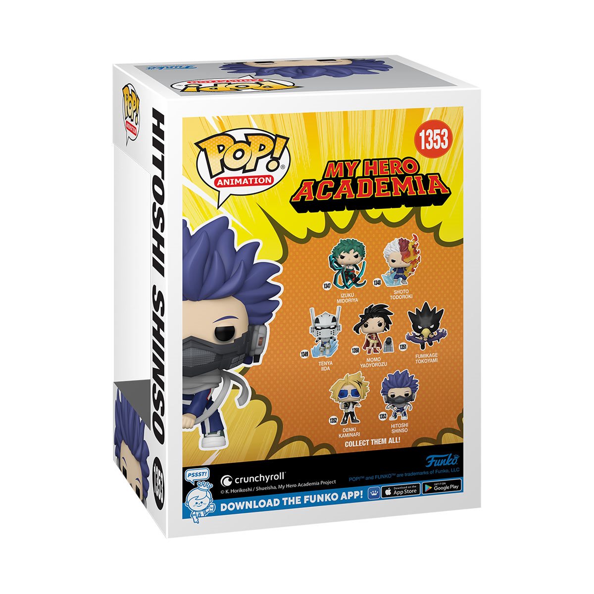 PRESALE | Funko POP! Animation: My Hero Academia - Hitoshi Shinso #1353 Vinyl Figures