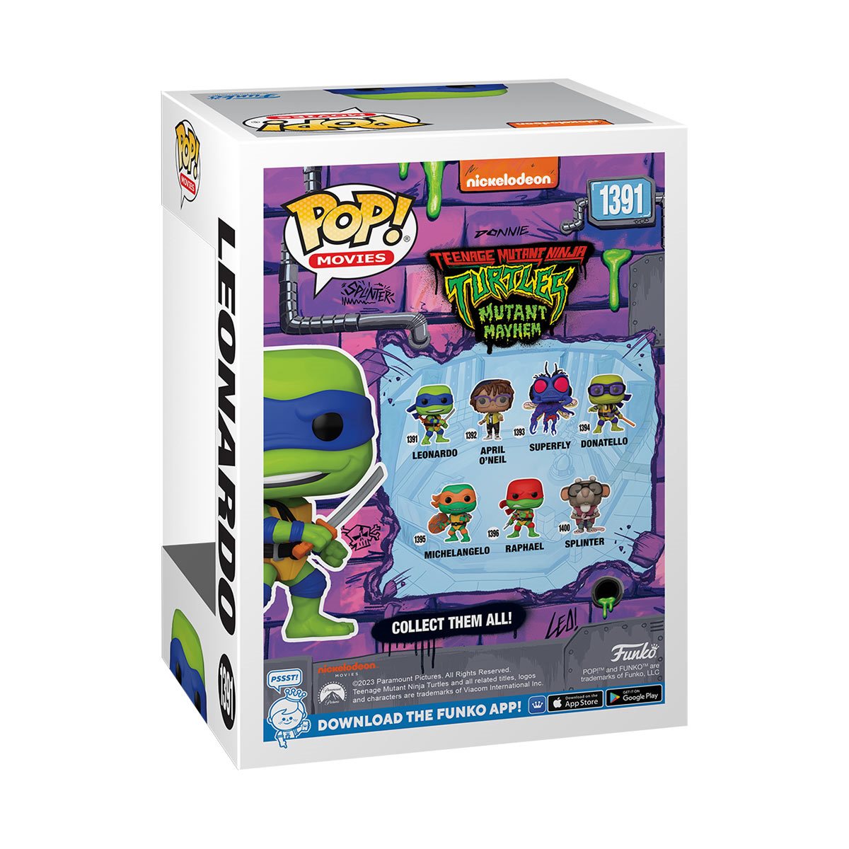 PRESALE | Funko POP! Movies: Teenage Mutant Ninja Turtles: Mutant Mayhem - Leonardo #1391 Vinyl Figures