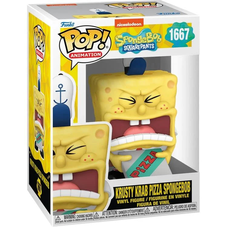 PRESALE | Funko Pop! SpongeBob SquarePants 25th Anniversary - Krusty Krab Pizza SpongeBob Vinyl Figure #1667