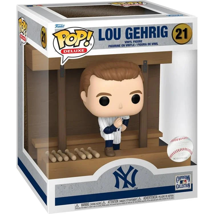 PRESALE | Funko Pop! Deluxe MLB - Yankees - Lou Gehrig in Dugout Vinyl Figure #21