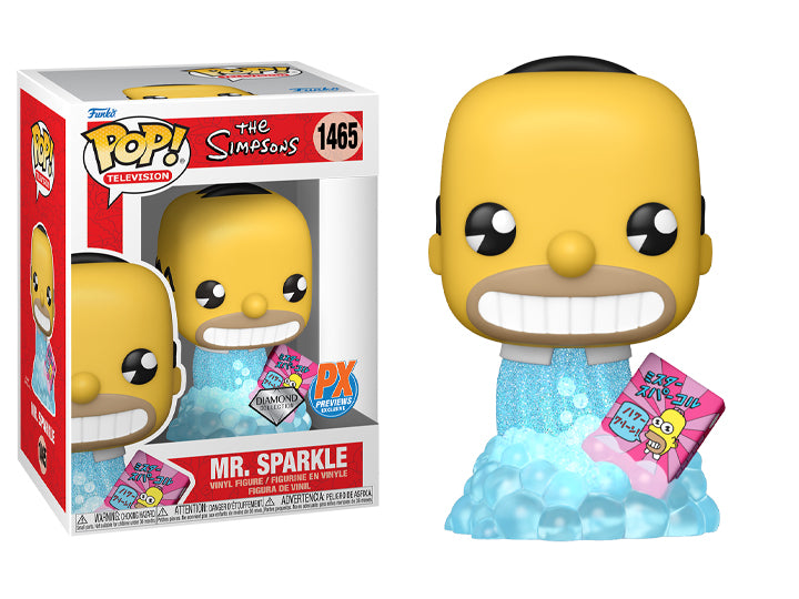 PRESALE | Funko POP! Television: The Simpsons - Mr. Sparkle (Diamond Glitter Ver.) #1465 - PX Previews Exclusive