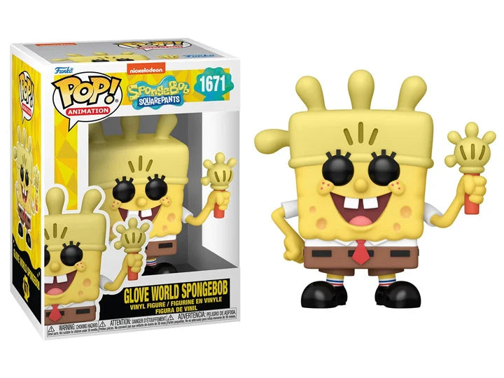 PRESALE |  Funko Pop! TV: SpongeBob SquarePants 25th Anniversary - Glove World SpongeBob Vinyl Figure #1671