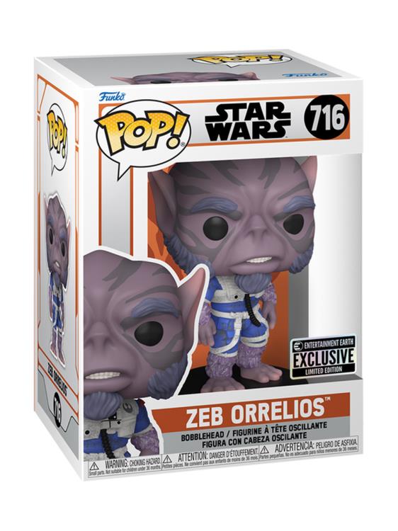 Funko POP! Star Wars: The Mandalorian - Zeb Orrelios - Vinyl Figure #716 - Entertainment Earth Exclusive