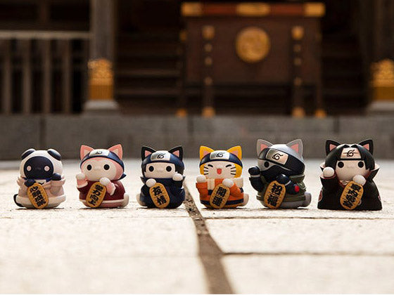 PRESALE | Naruto Nyaruto! Beckoning Cat Fortune One More Time! Mega Cat Project Mini-Figure Case of 6 (Megahouse)