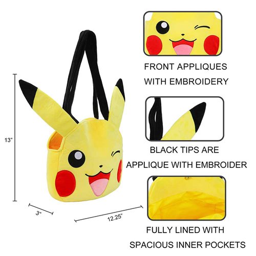 PRESALE | Pokemon - Pikachu Plush Tote Bag