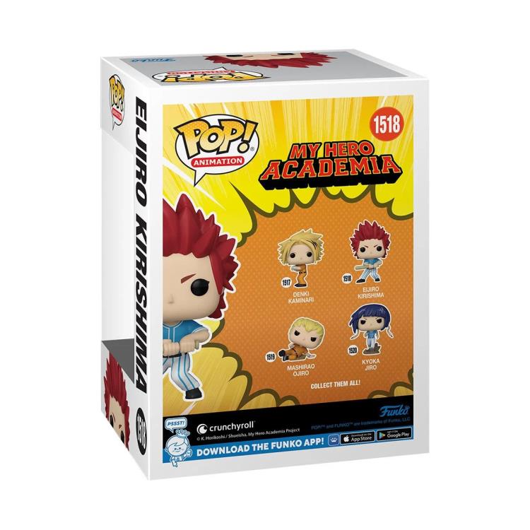 PRESALE | Funko POP! Animation: My Hero Academia - Hero League Baseball - Eijiro Kirishima Funko #1518 - Vinyl Figures