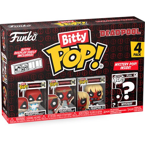 PRESALE | Funko Bitty Pop! - Marvel - Deadpool Sleepover - Four Pack Vinyl Figures