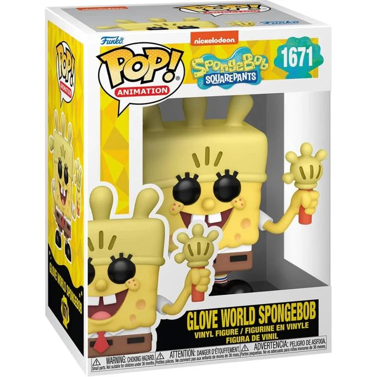 PRESALE |  Funko Pop! TV: SpongeBob SquarePants 25th Anniversary - Glove World SpongeBob Vinyl Figure #1671