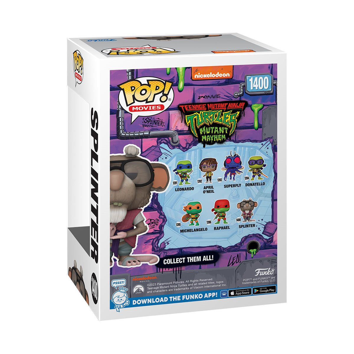 PRESALE | Funko POP! Movies: Teenage Mutant Ninja Turtles: Mutant Mayhem - Splinter #1400 Vinyl Figures