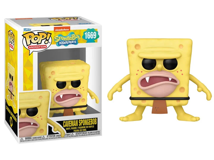 PRESALE |  Funko Pop! TV: SpongeBob SquarePants 25th Anniversary - Caveman SpongeBob Vinyl Figure #1669