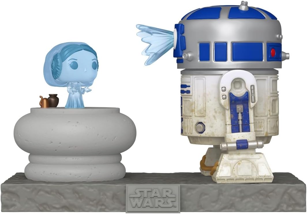 Funko POP! Deluxe: Star Wars - R2-D2 and Princess Leia Hologram #766