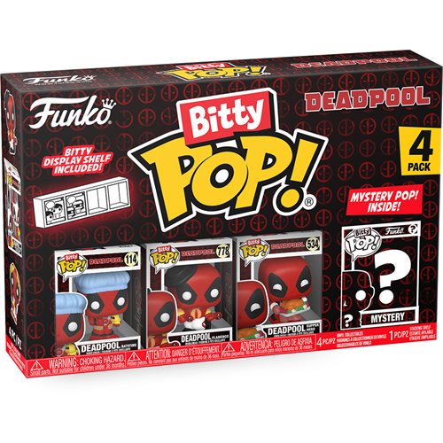PRESALE | Funko Bitty Pop! - Marvel - Deadpool Bathtime - Four Pack Vinyl Figures