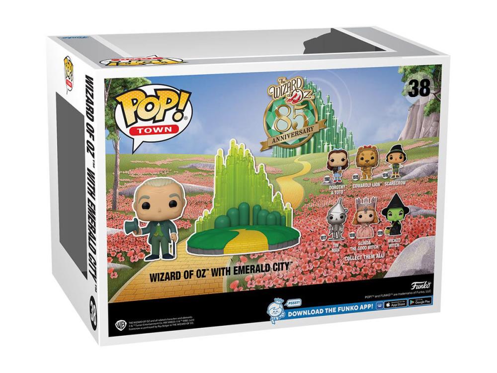 PRESALE | Funko POP! Town: The Wizard of Oz 85th Anniversary - Wizard of Oz with Emerald City #38 - Vinyl Figures