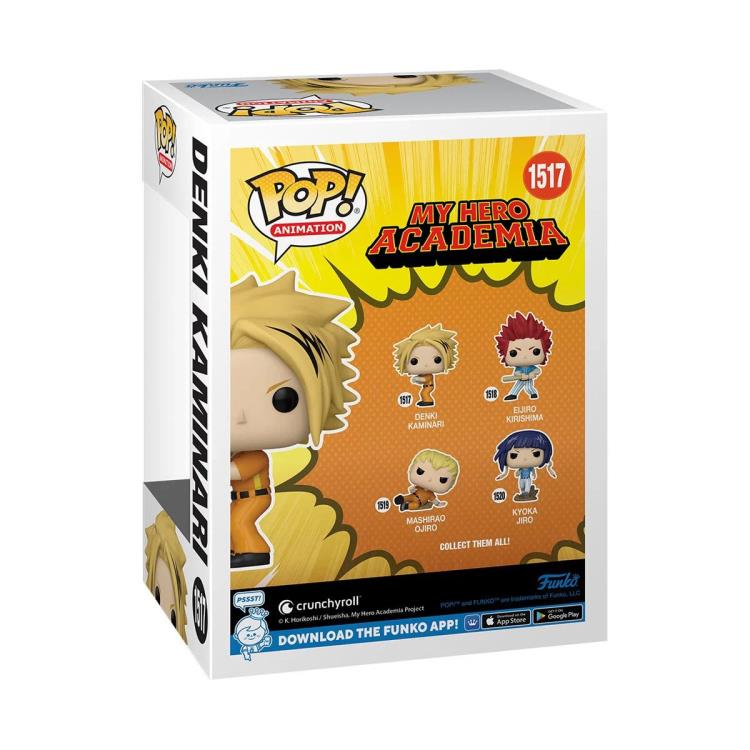 PRESALE | Funko POP! Animation: My Hero Academia - Hero League Baseball - Denki Kaminari #1517 - Vinyl Figures