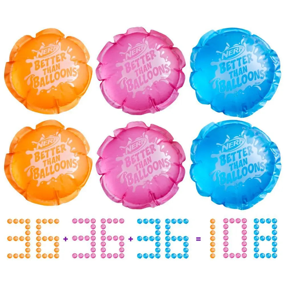 Nerf Better Than Balloons Water Toys - 108 pods (Hasbro)