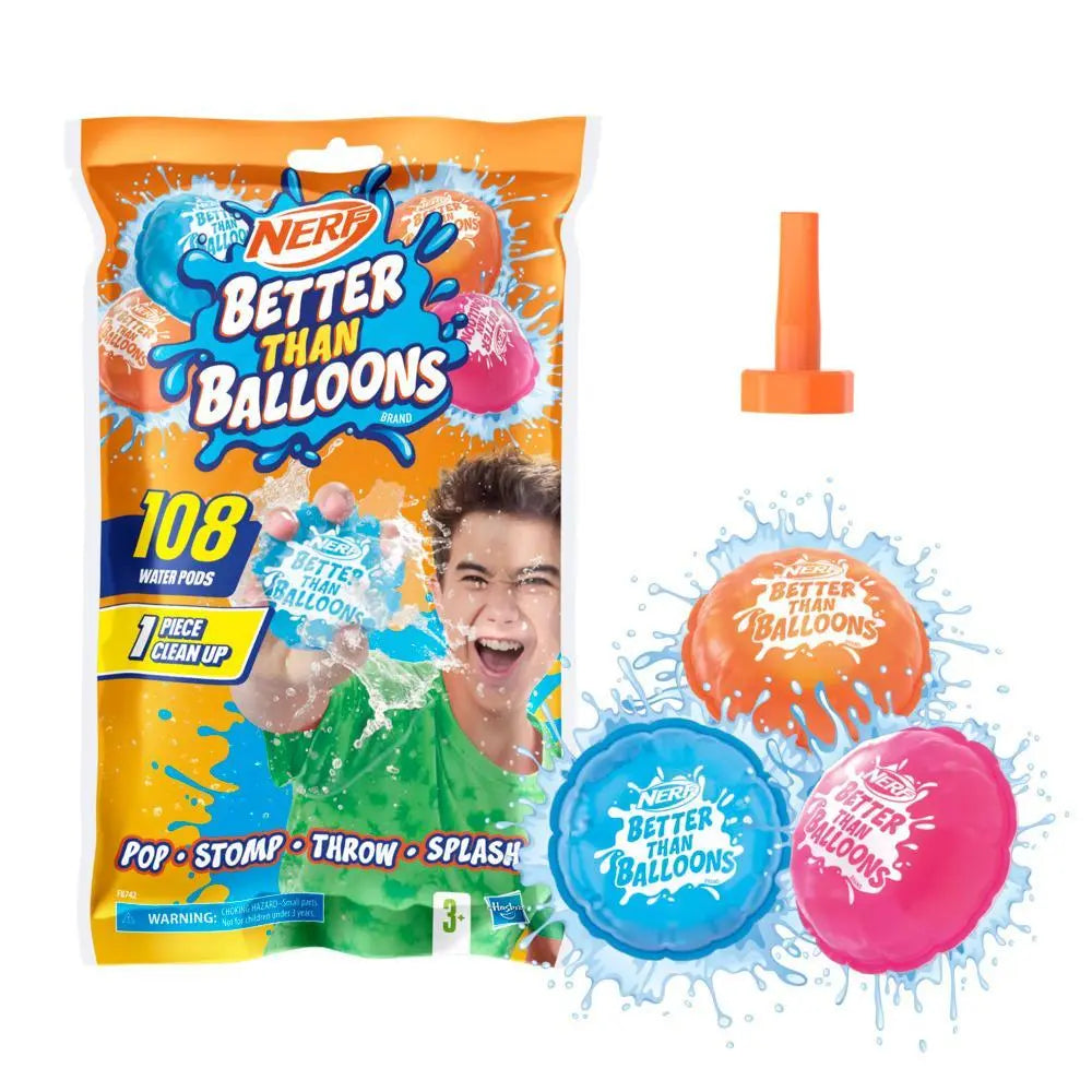 Nerf Better Than Balloons Water Toys - 108 pods (Hasbro)