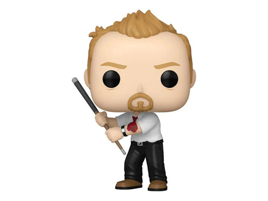 Funko POP! Movies: Shaun of the Dead - Shaun #1660 (with Pool Cue) (Specialty Series) (Limited Chase Edition)