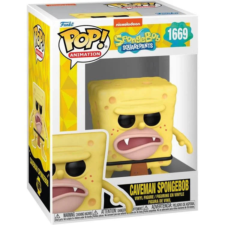 PRESALE |  Funko Pop! TV: SpongeBob SquarePants 25th Anniversary - Caveman SpongeBob Vinyl Figure #1669