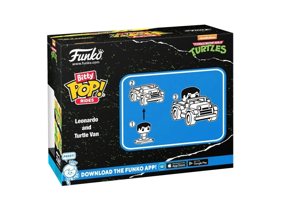 Funko Bitty POP! Rides: Teenage Mutant Ninja Turtles - Leonardo and Turtle Van