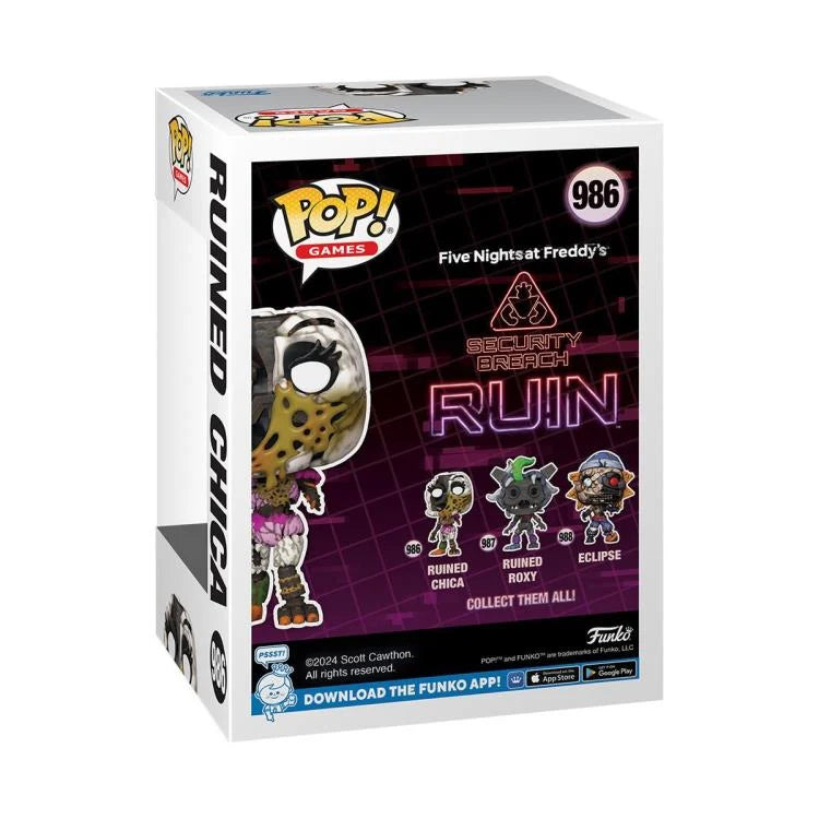 PRESALE | Funko Pop! Five Nights at Freddy's: Security Breach - Ruin Ruined Chica Vinyl Figure #986