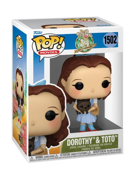 PRESALE | Funko POP! Movies: The Wizard of Oz 85th Anniversary - Dorothy and Toto #1502 - Vinyl Figures