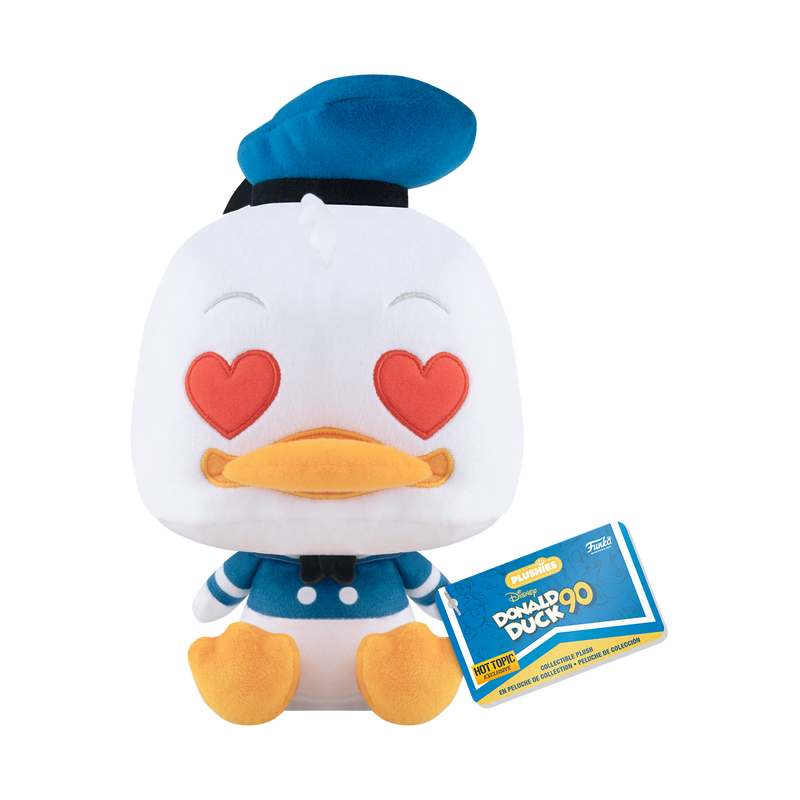 PRESALE | Funko POP! Disney: Donald Duck 90th Anniversary - Donald Duck with Heart Eyes 7-Inch Plush