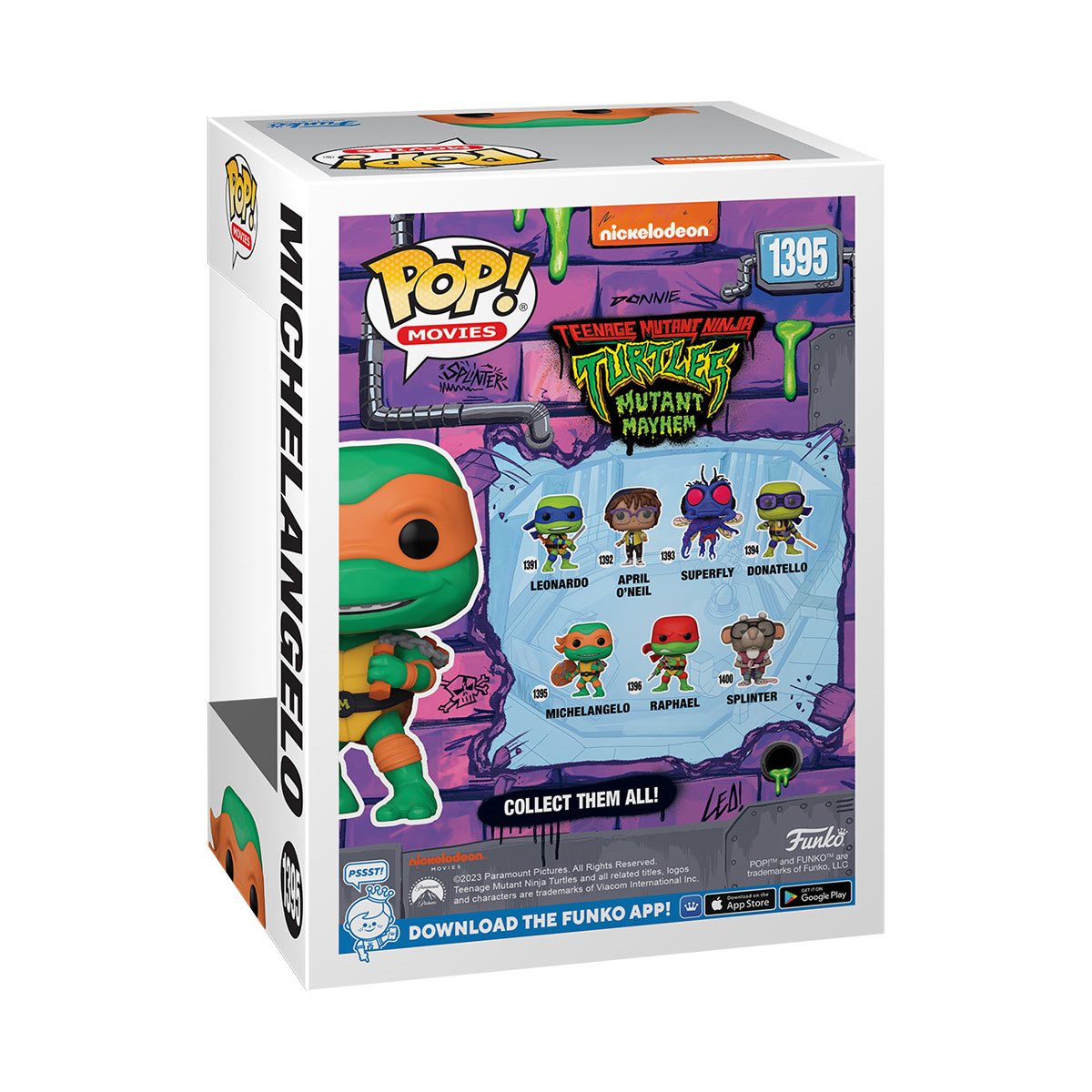 PRESALE | Funko POP! Movies: Teenage Mutant Ninja Turtles: Mutant Mayhem - Michelangelo #1395 Vinyl Figures