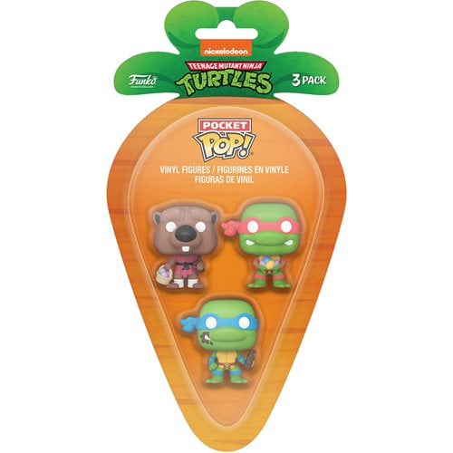 Funko POP! Teenage Mutant Ninja Turtles Leonardo, Raphael, Splinter Easter Carrot Pocket Mini-Figure 3-Pack Vinyl Figures