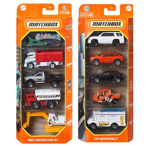 Matchbox: Car Collection 5-Pack 2024 Mix 5 Vehicle Case of 12 [Mattel]