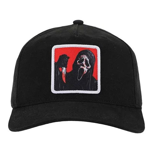Scream: Ghost Face Sublimated Patch Pre-Curved Snapback Hat [Bioworld]