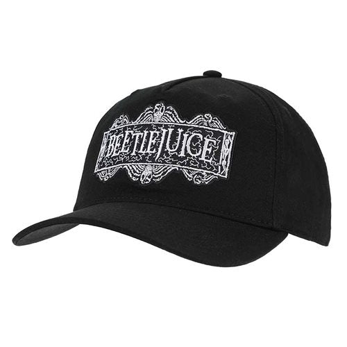 PRESALE | Beetlejuice Embroidered Logo Pre-Curved Bill Snapback Hat