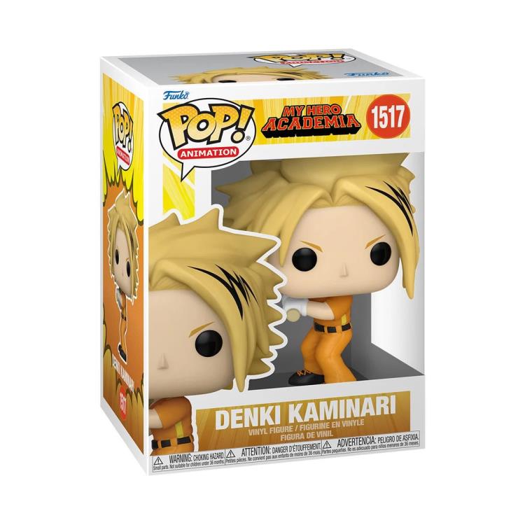 PRESALE | Funko POP! Animation: My Hero Academia - Hero League Baseball - Denki Kaminari #1517 - Vinyl Figures